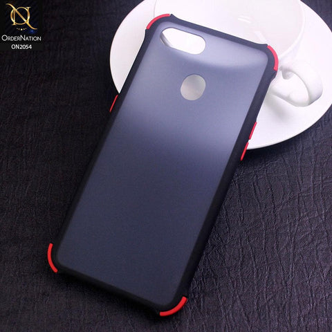 Oppo F9 / F9 Pro Cover - Black - Translucent Matte Shockproof Case