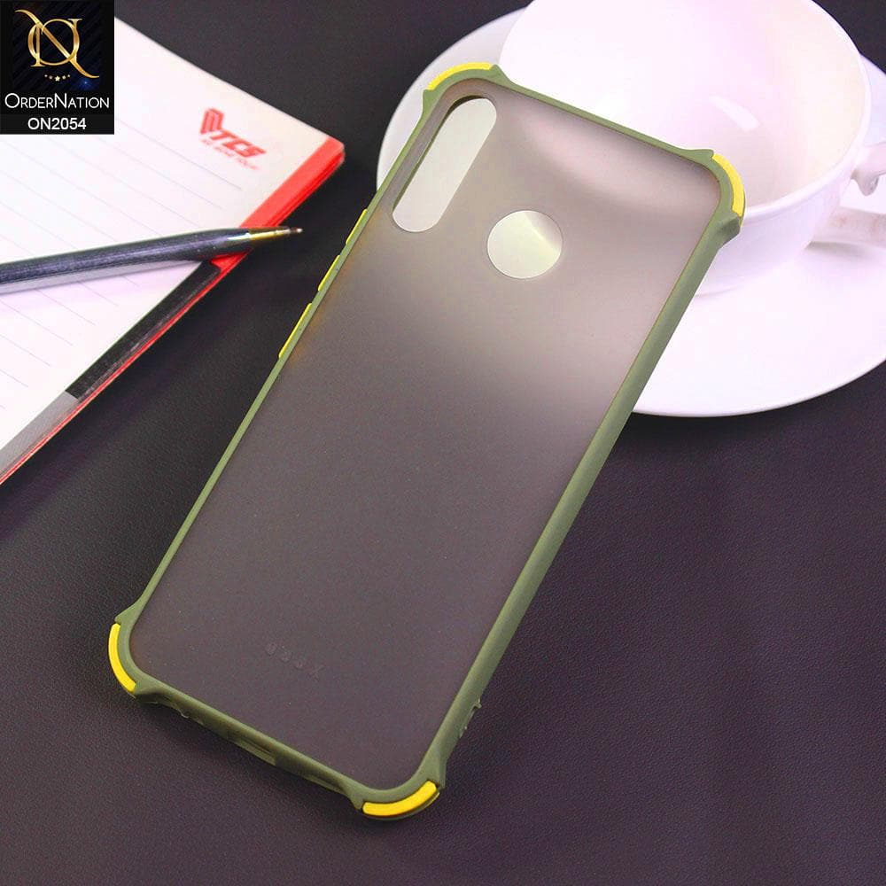 Infinix Hot 8 Lite Cover - Light Green - Translucent Matte Shockproof Case