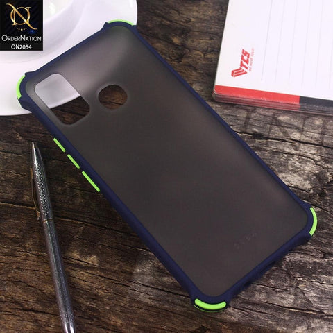 Infinix Hot 9 Play - Blue - Translucent Matte Shockproof Case