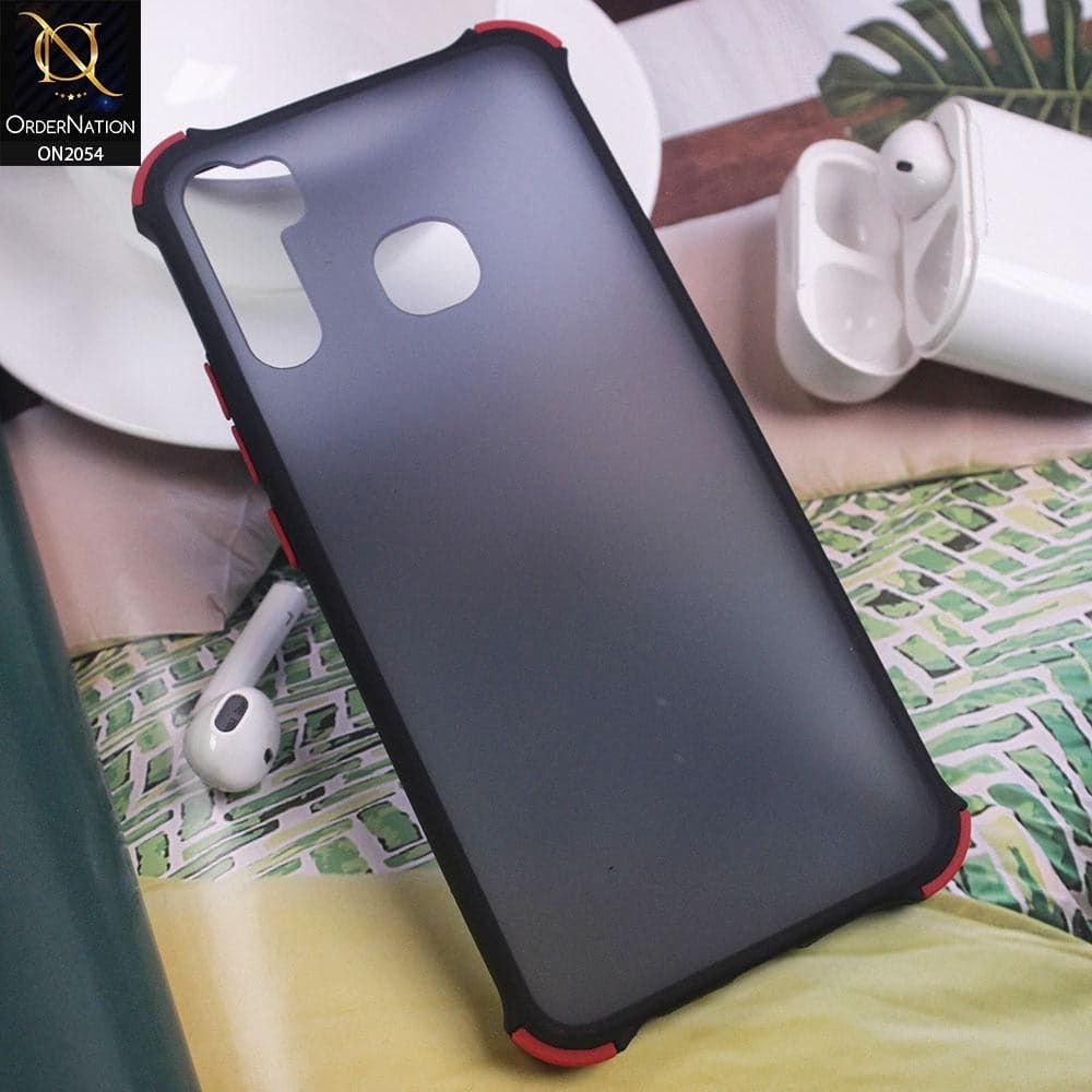 Tecno Camon 12 Air Cover - Black - Translucent Matte Shockproof Case