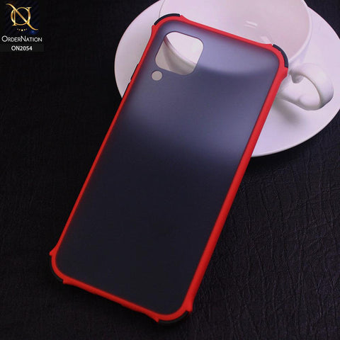 Huawei Nova 7i Cover - Red - Translucent Matte Shockproof Case