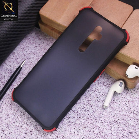 Oppo Reno 2F Cover - Black - Translucent Matte Shockproof Case