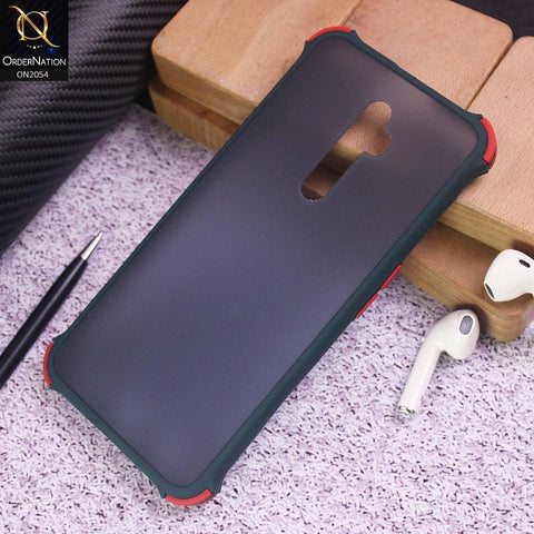 Oppo Reno 2F Cover - Dark Green - Translucent Matte Shockproof Case
