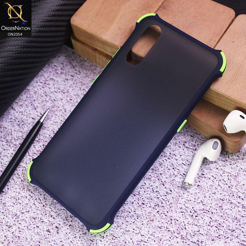 Vivo S1 Cover - Blue - Translucent Matte Shockproof Case