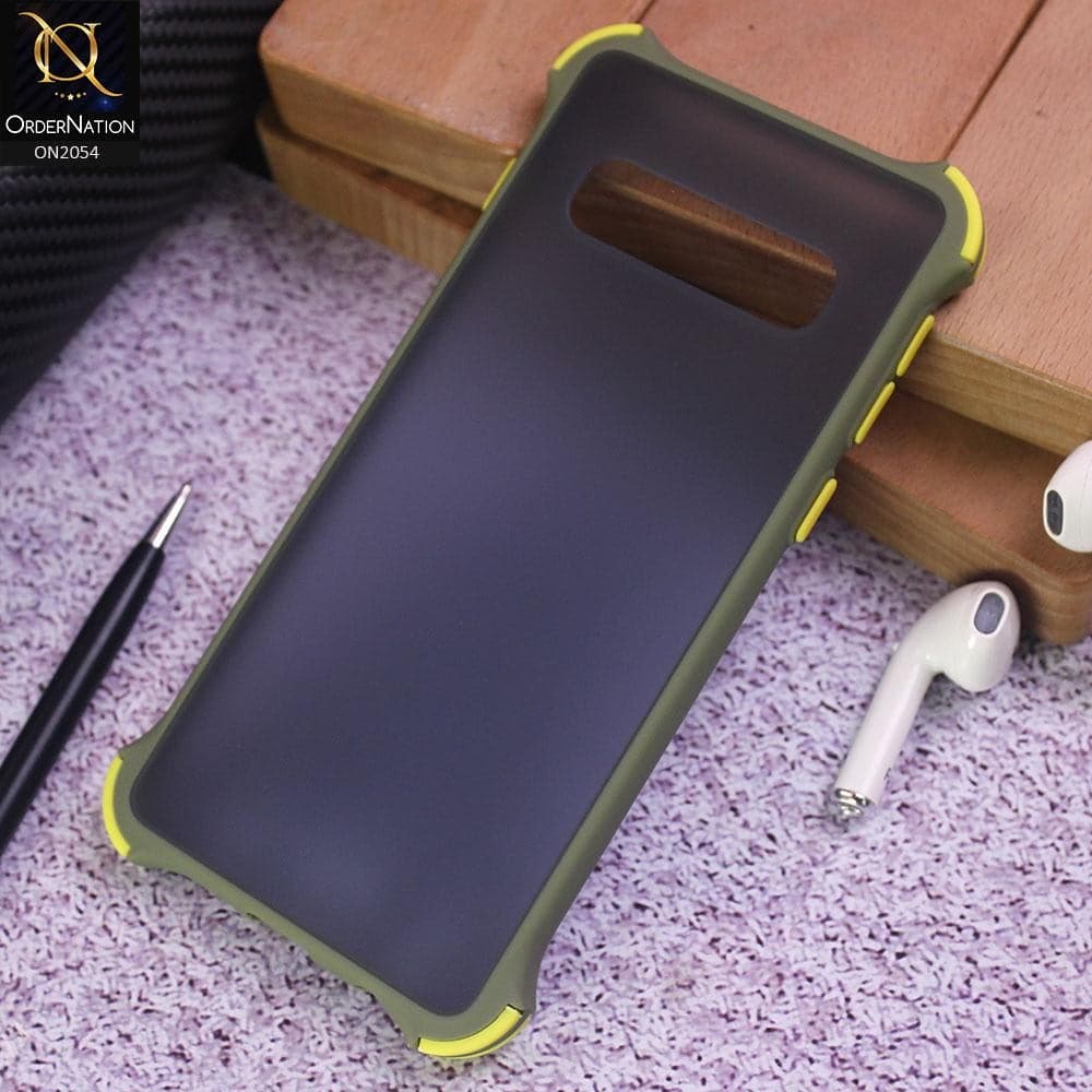 Samsung Galaxy S10 Cover - Light Green - Translucent Matte Shockproof Case
