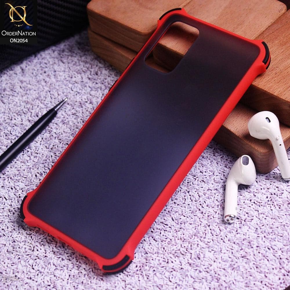 Samsung Galaxy S20 Plus Cover - Red - Translucent Matte Shockproof Case