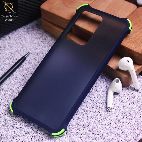 Samsung Galaxy S20 Ultra Cover - Blue - Translucent Matte Shockproof Case