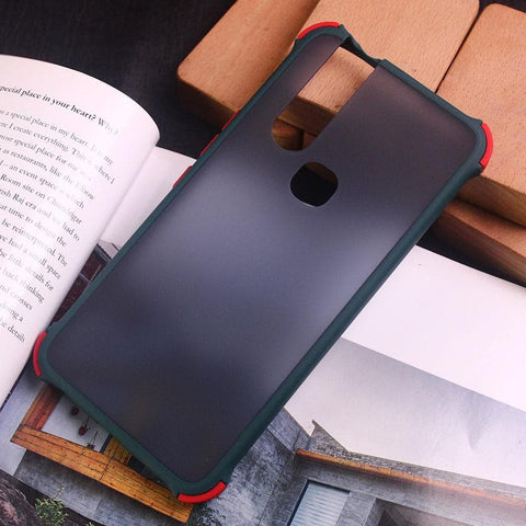 Infinix S5 Pro Cover - Dark Green - Translucent Matte Shockproof Case