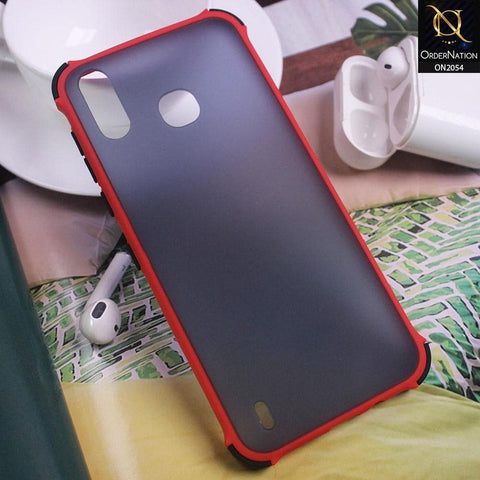 Infinix Smart 4 Cover - Red - Translucent Matte Shockproof Case