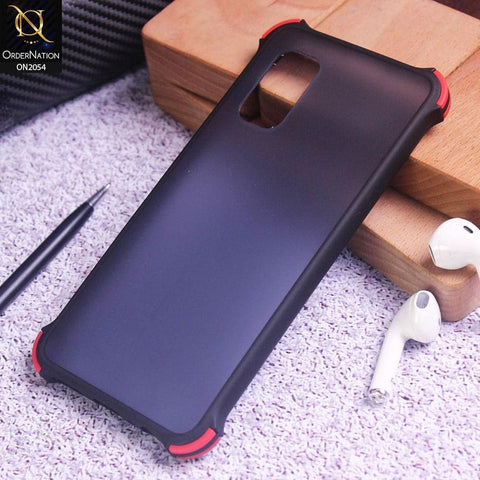 Vivo V17 Cover - Black - Translucent Matte Shockproof Case