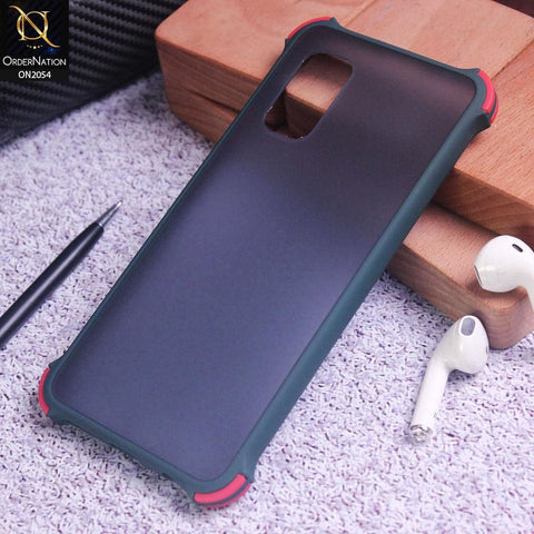 Vivo V17 Cover - Dark Green - Translucent Matte Shockproof Case