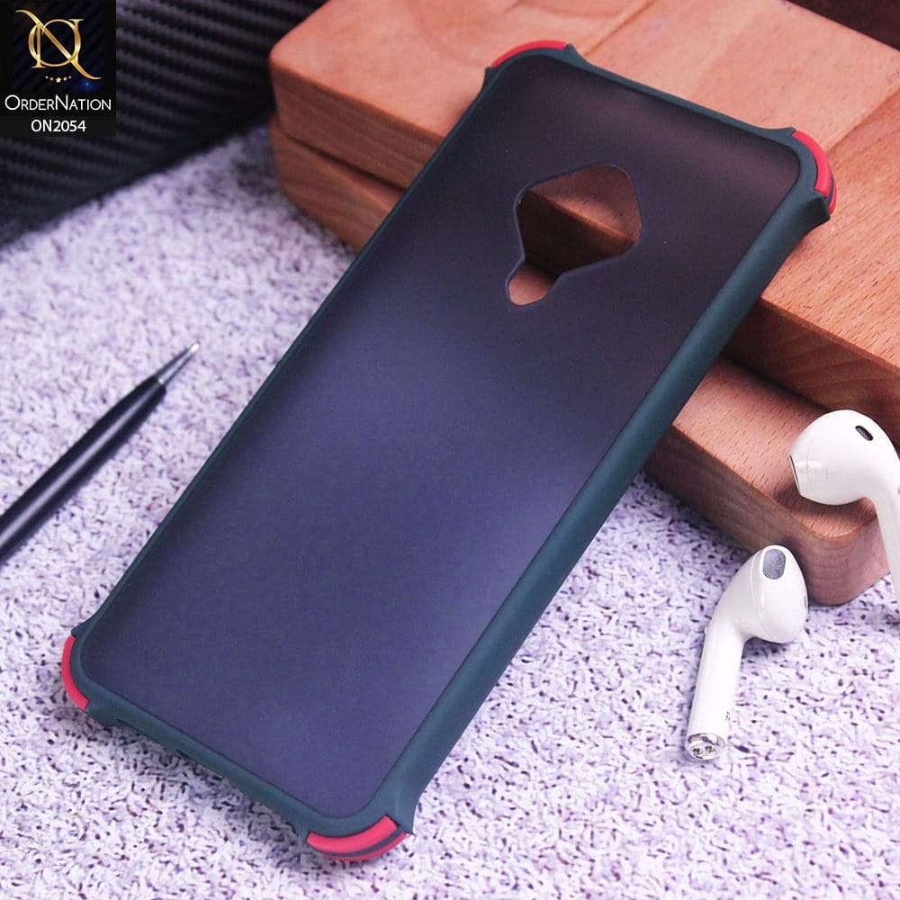 Vivo S1 Pro Cover - Dark Green - Translucent Matte Shockproof Case