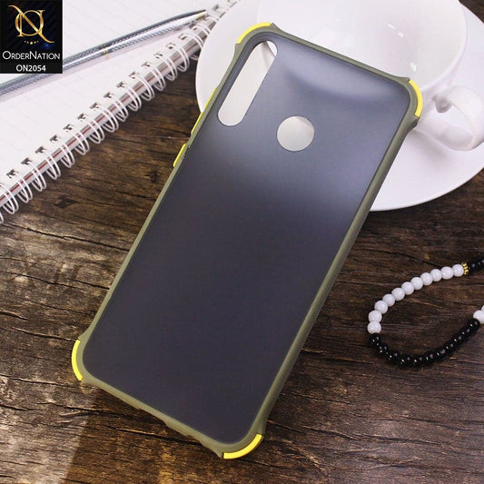 Huawei Y7P Cover - Light Green - Translucent Matte Shockproof Case