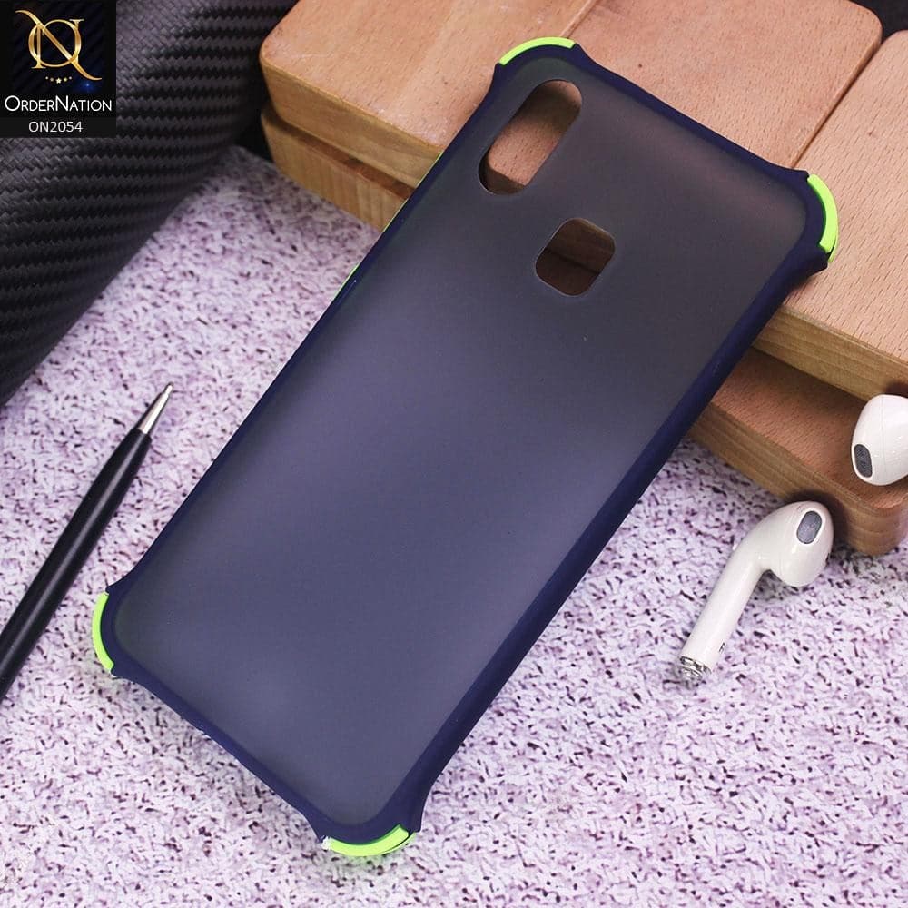 Vivo Y91 / Y95 Cover - Blue - Translucent Matte Shockproof Case