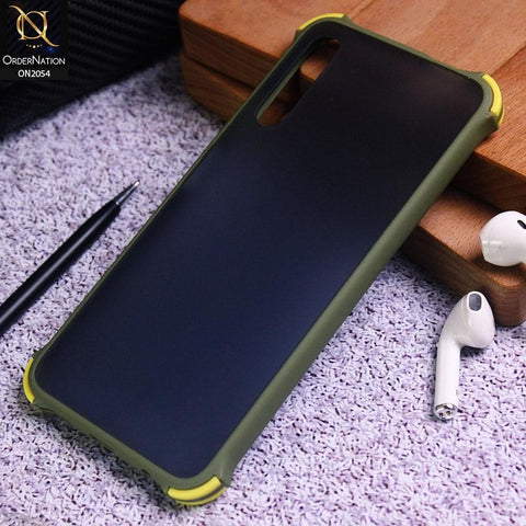 Huawei Y9s Cover - Light Green - Translucent Matte Shockproof Case