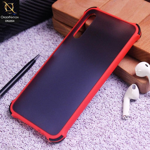 Huawei Y9s Cover - Red - Translucent Matte Shockproof Case