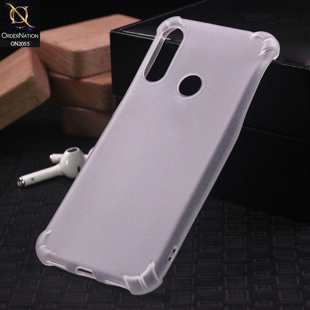 Huawei Y6s 2019 Cover - 3D Drop Proof Semi Transparent Back Shell Soft Case