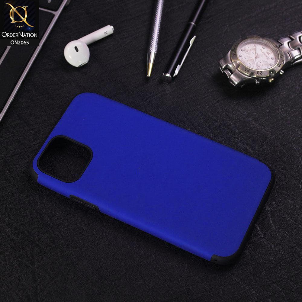 iPhone 11 Pro Cover - Blue - Soft Tpu Youthful Color Matt Protection Case