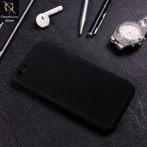 iPhone 6S / 6 Cover - Black - Soft Tpu Youthful Color Matt Protection Case