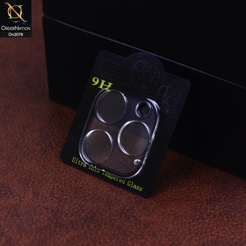 iPhone 12 Pro Max - Transparent - 3D Film 9H Glass Color Camera Lens Protector