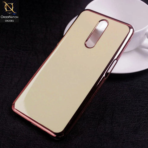 Oppo F11 Cover - Rose Gold - Electroplating Shiny Soft Tpu Case