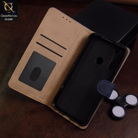 Vivo S1 Pro Cover - Blue - Tango Business Leather Flip Book Case