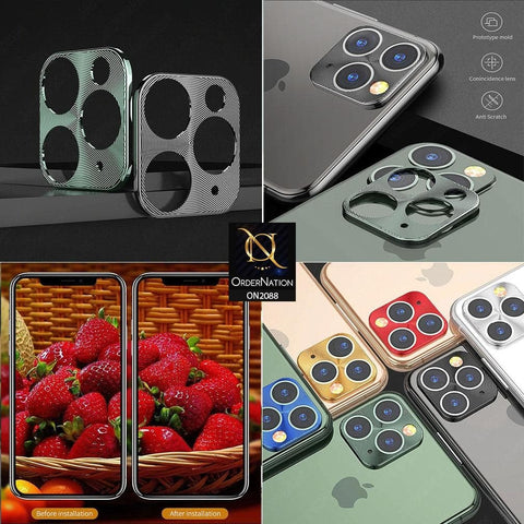 iPhone 11 - Colorfull Metal Alloy Camera Lens Protection Cap