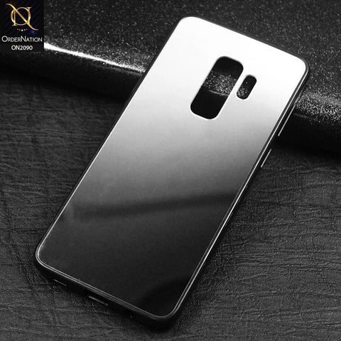 Samsung Galaxy S9 Plus - Silver - Stylish Soft Borders Mirror Shine Back Case