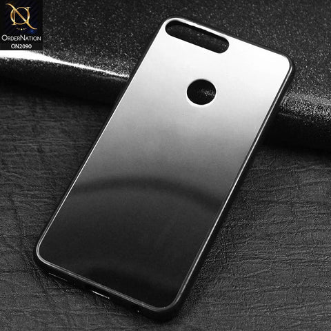 Huawei Y7 Prime 2018 / Y7 2018 - Silver - Stylish Soft Borders Mirror Shine Back Case