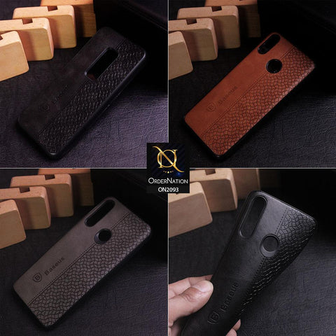 New Synthetic Leather Texture Back Shell Case For Oppo A1k - Black