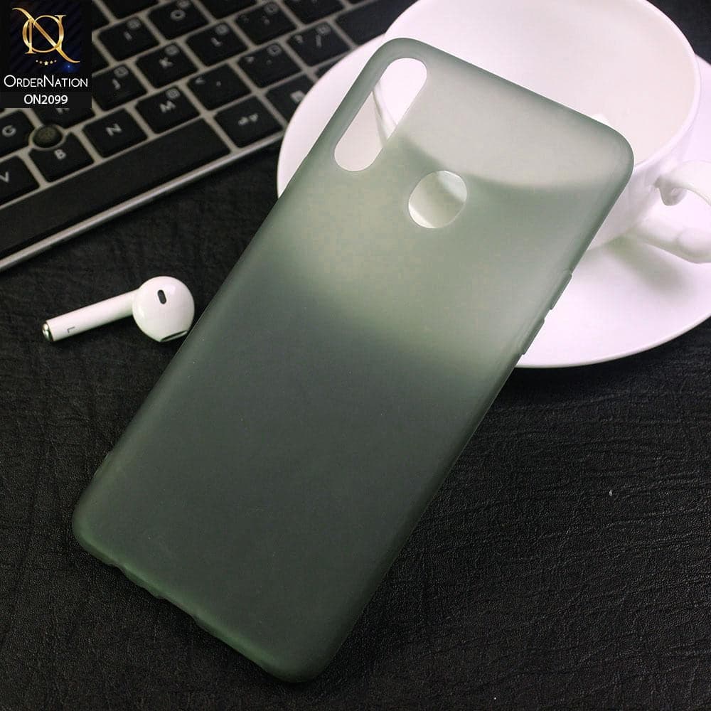 Candy Assorted Color Soft Semi-Transparent Case For Samsung Galaxy A20s - Green