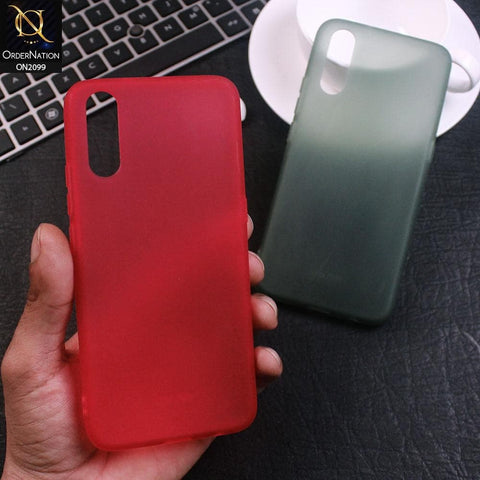 Candy Assorted Color Soft Semi-Transparent Case For Samsung Galaxy A20s - Green
