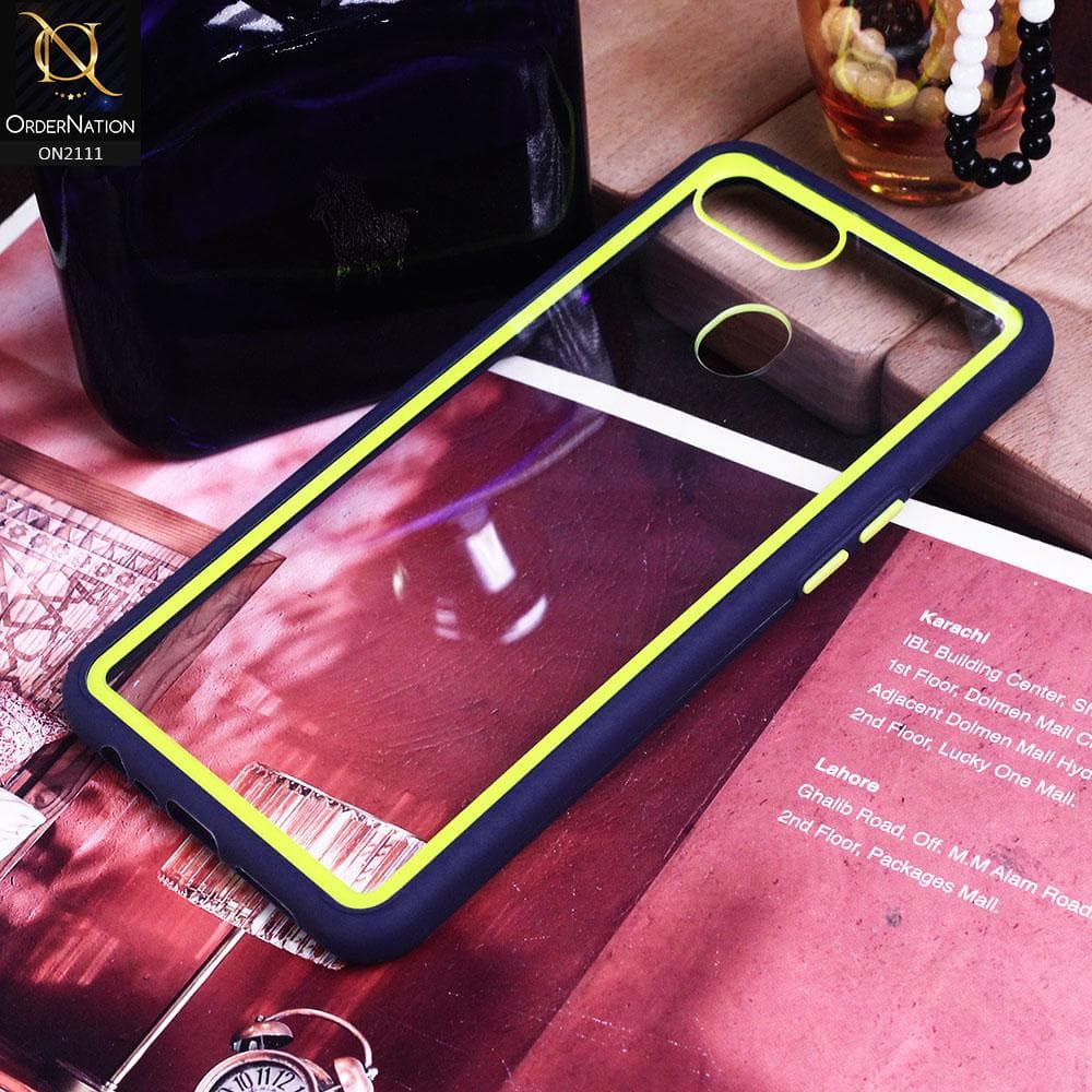Oppo A11k - Blue - Shockproof Soft Edge Silicone Back Shell Case