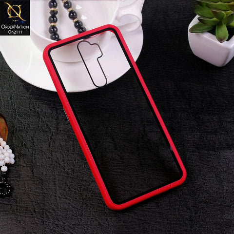 Oppo A9 2020 - Red - Shockproof Soft Edge Silicone Back Shell Case