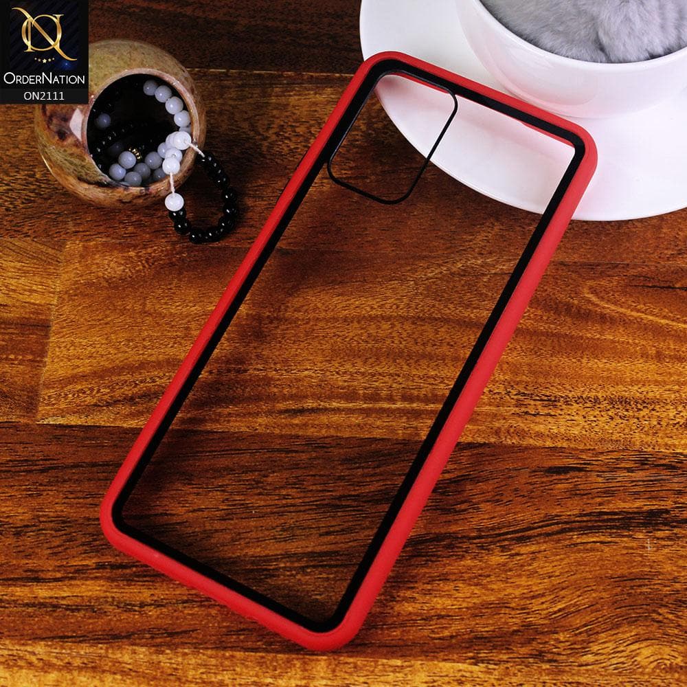 Infinix Note 8i Cover - Red - Shockproof Soft Edge Silicone Back Shell Case