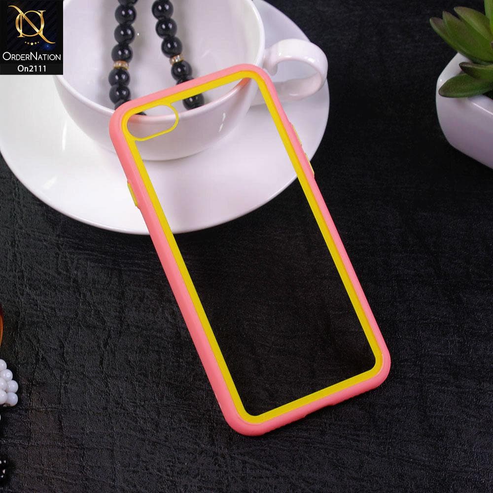 iPhone 8 / 7 - Pink - Shockproof Soft Edge Silicone Back Shell Case