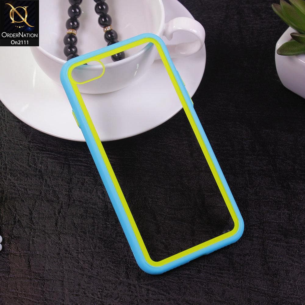 iPhone 8 / 7 - Sky Blue - Shockproof Soft Edge Silicone Back Shell Case