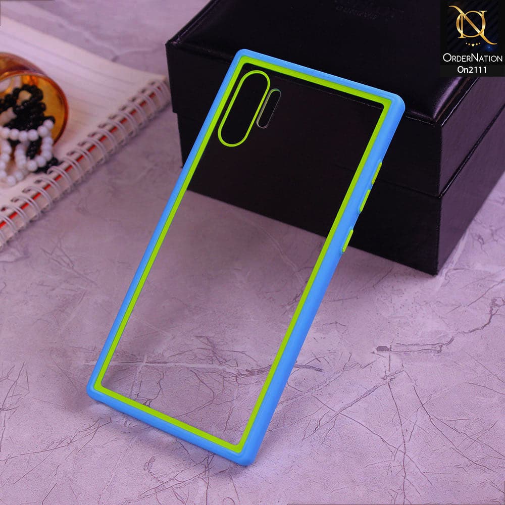 Samsung Galaxy Note 10 Plus - Sky Blue - Shockproof Soft Edge Silicone Back Shell Case