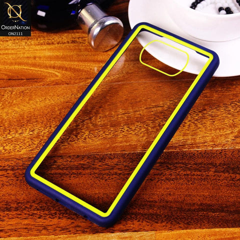 Xiaomi Poco X3 Cover - Blue - Shockproof Soft Edge Silicone Back Shell Case