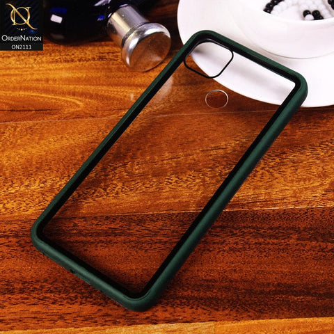 Xiaomi Redmi 9C Cover - Green - Shockproof Soft Edge Silicone Back Shell Case