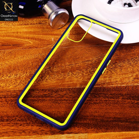 Oppo Reno 4 Cover - Blue - Shockproof Soft Edge Silicone Back Shell Case