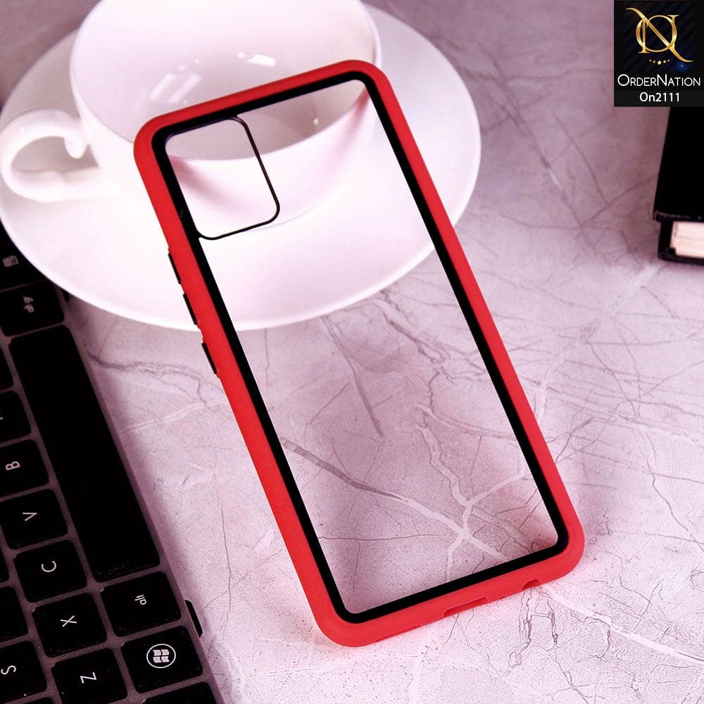 Vivo V20 Cover - Red - Shockproof Soft Edge Silicone Back Shell Case