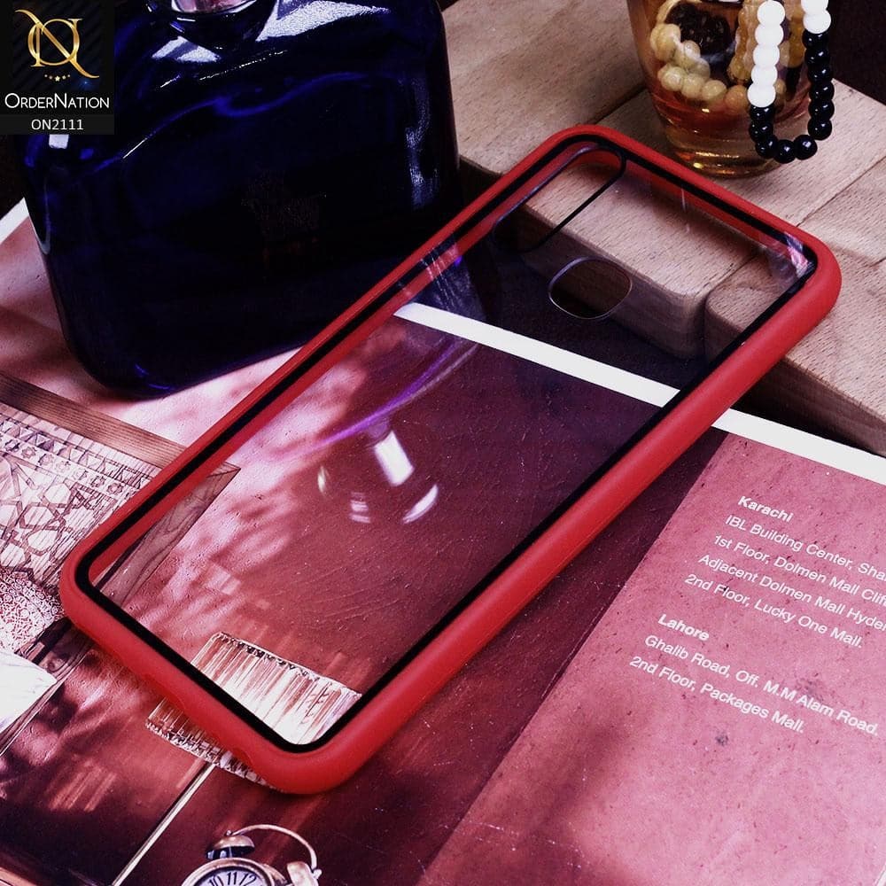 Vivo Y12 - Red - Shockproof Soft Edge Silicone Back Shell Case
