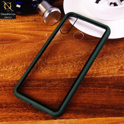 Vivo Y19 Cover - Green - Shockproof Soft Edge Silicone Back Shell Case