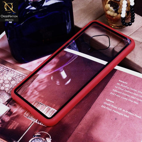 Vivo Y51 (2020 December) - Red - Shockproof Soft Edge Silicone Back Shell Case