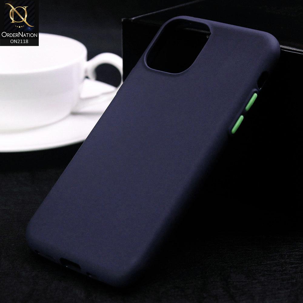 iPhone 11 Pro Cover - Blue - Ultra Thin Color Button Soft Shell Case