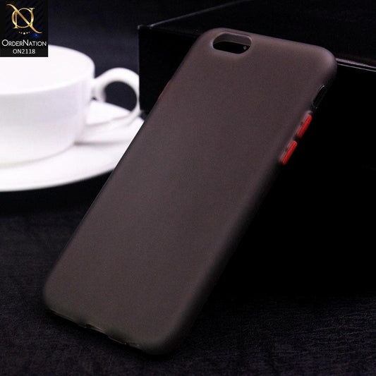 iPhone 6s Plus / 6 Plus Cover - Gray - Semi-Transparent Ultra Thin Color Button Soft Shell Case