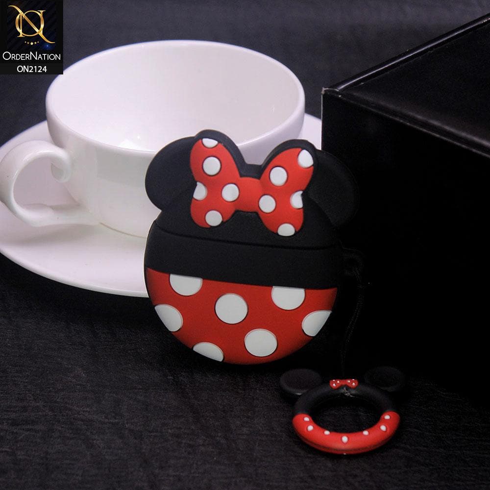 Apple Airpods 1 / 2 Cover - Cute Funny Cartoon Character Soft Silicone Case