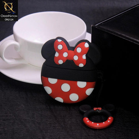 Apple Airpods 1 / 2 Cover - Cute Funny Cartoon Character Soft Silicone Case