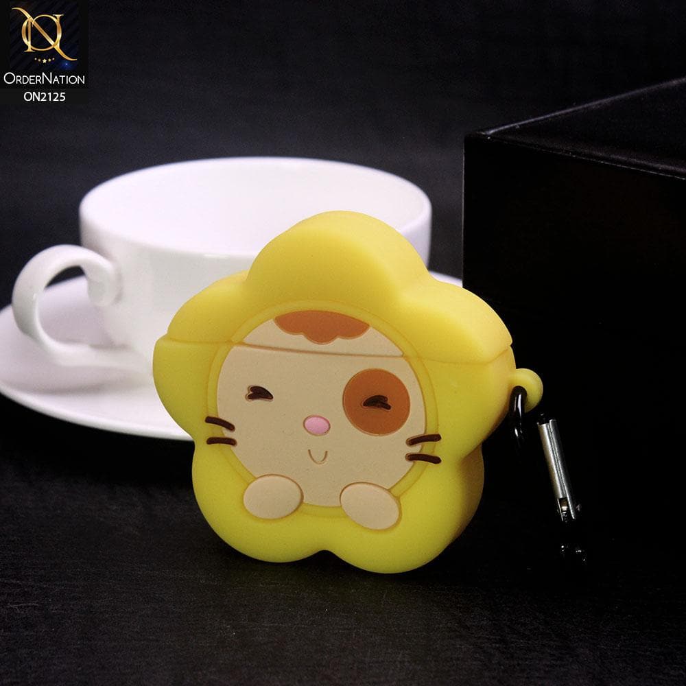 Apple Airpods 1 / 2 Cover - Cute Cartoon Character Soft Silicone Case